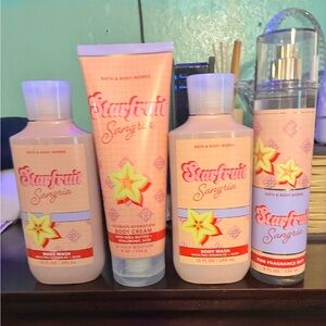 Bath & Body Works Starfruit Sangria Set 4 Pc